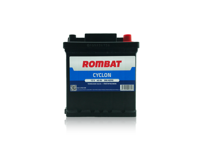 ROMBAT 12V 40AH Akkumulátor390A J+ CYCLON